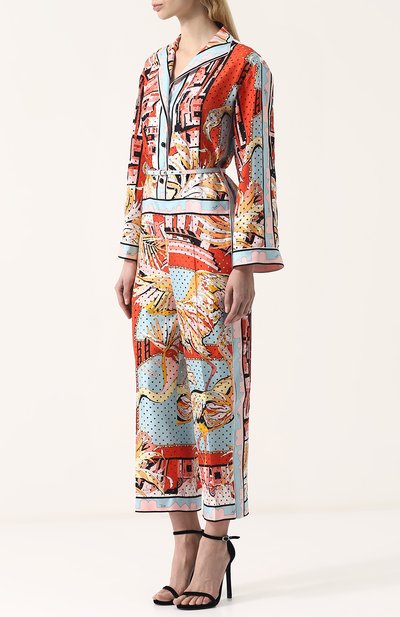 Шелковый комбинезон с принтом и поясом EMILIO PUCCI, арт. 82RI11/82731, фото 3