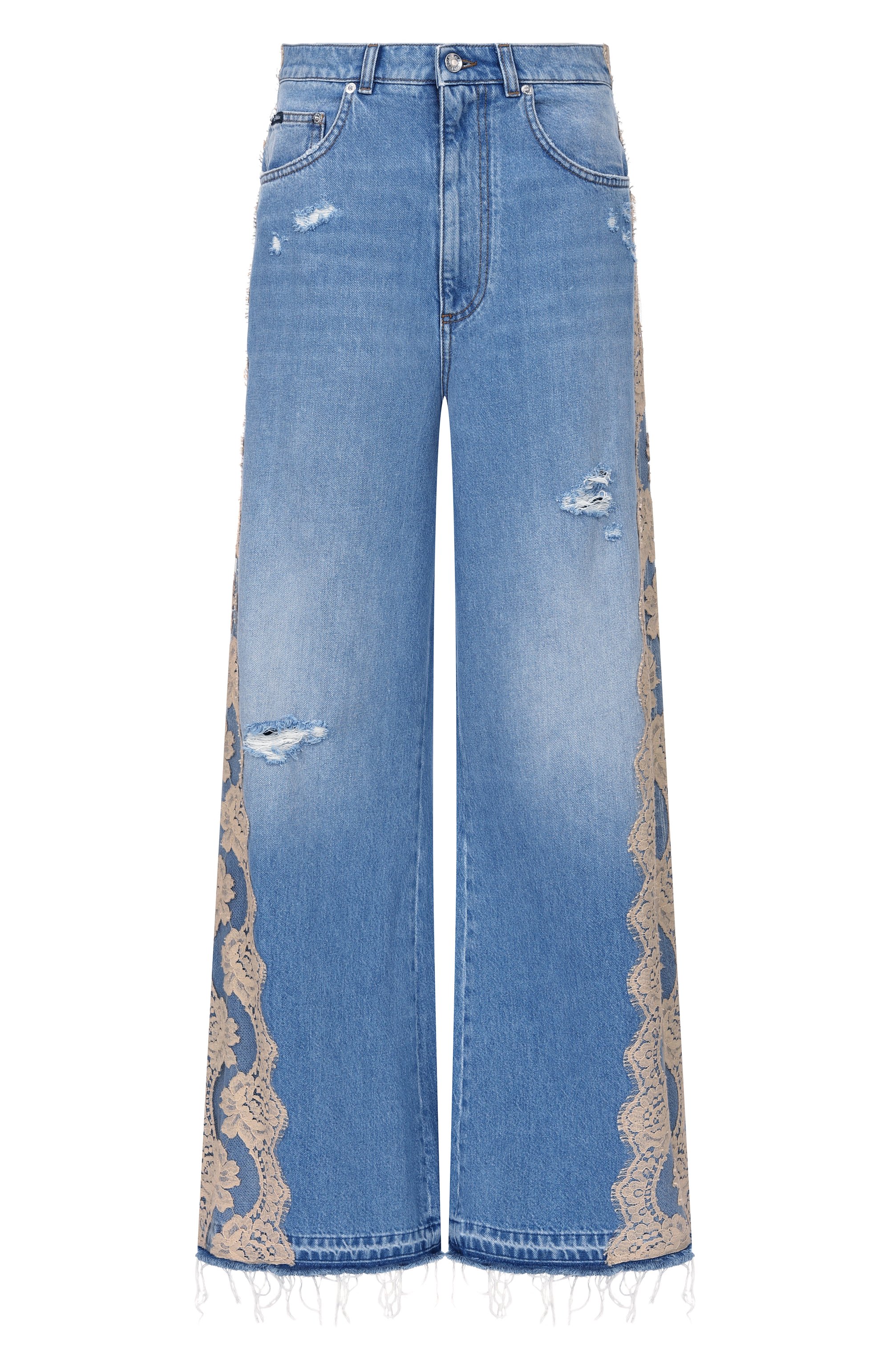 Джинсы boyfriend DOLCE & GABBANA голубого цвета по цене 199500 руб., арт. FTDGCD/G80G6, фото 1 Джинсы boyfriend DOLCE & GABBANA, арт. FTDGCD/G80G6, фото 1