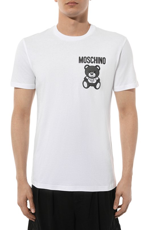 Хлопковая футболка Moschino 3