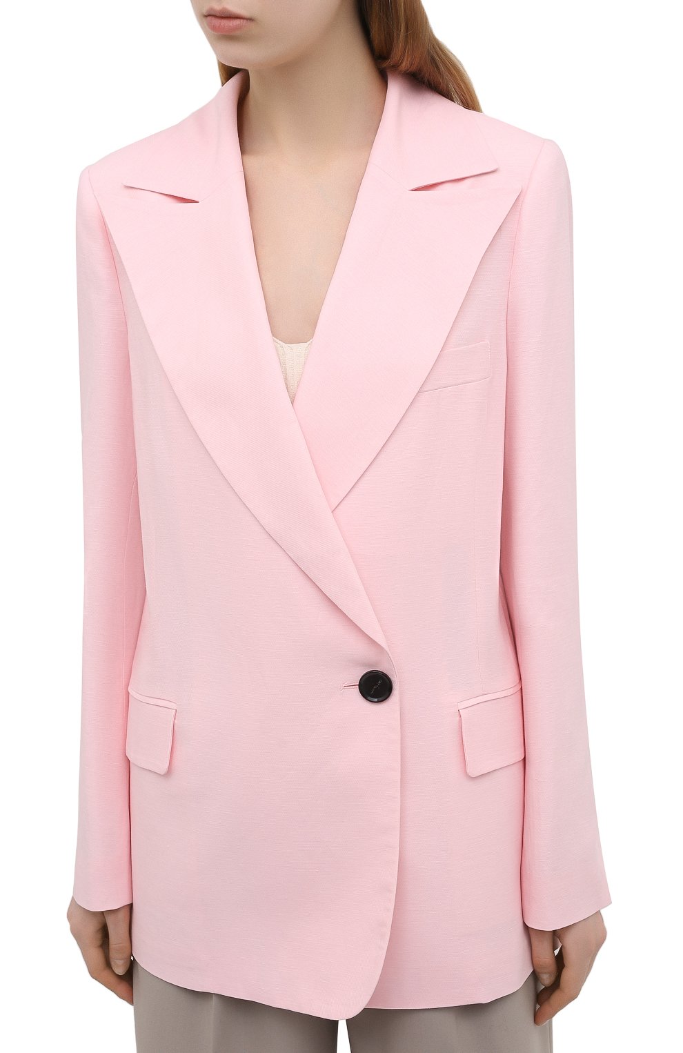 Жакет из вискозы и льна PROENZA SCHOULER розового цвета по цене 176500 руб., арт. R2122002-AY133, фото 3 Жакет из вискозы и льна PROENZA SCHOULER, арт. R2122002-AY133, фото 3