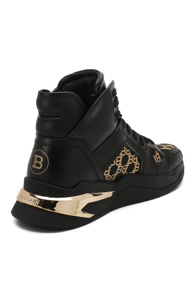 Кожаные кеды BALMAIN, арт. TM1C207/LVCM, фото 4