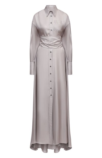 Атласное платье BRUNELLO CUCINELLI, арт. MB953AFA22, фото 1