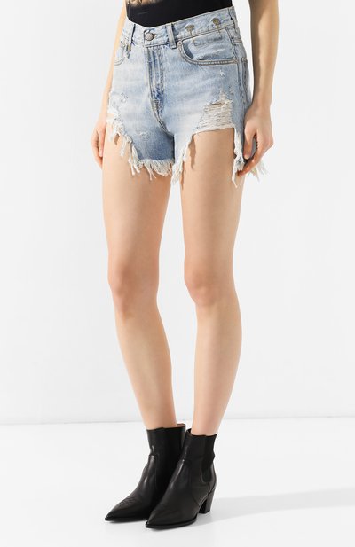 Джинсовые мини-шорты с потертостями R13, арт. R13W0190-476, фото 3
