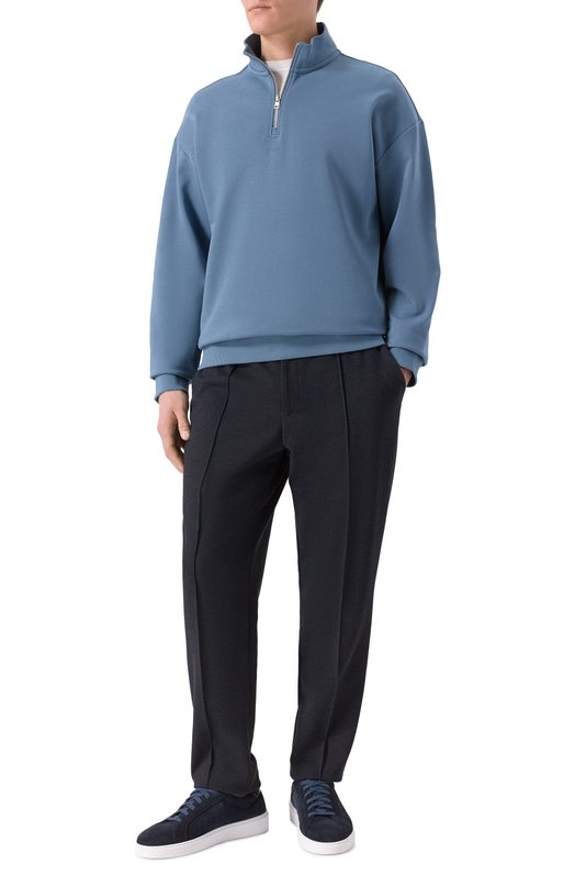 Хлопковый анорак HUGO 50525881 Голубой  50525881 Фото 2