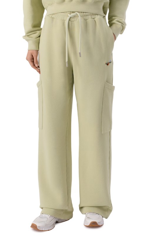 Хлопковые брюки-карго Off-White 0WCH025F25FLE001 Зелёный  0WCH025F25FLE001 Фото 3
