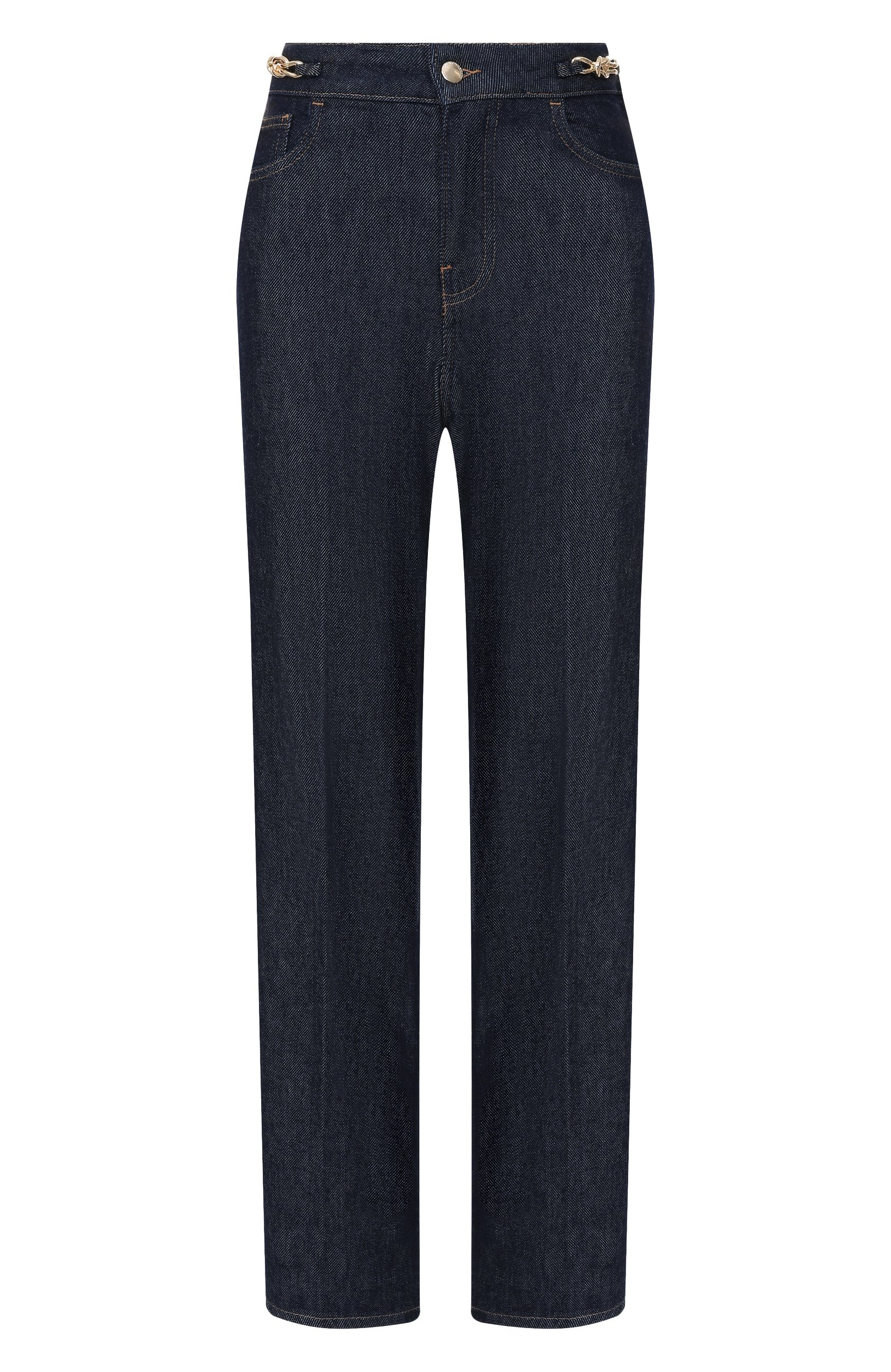 Джинсы EMPORIO ARMANI темно-синего цвета по цене 41500 руб., арт. EW003498/AF18421, фото 1 Джинсы EMPORIO ARMANI, арт. EW003498/AF18421, фото 1