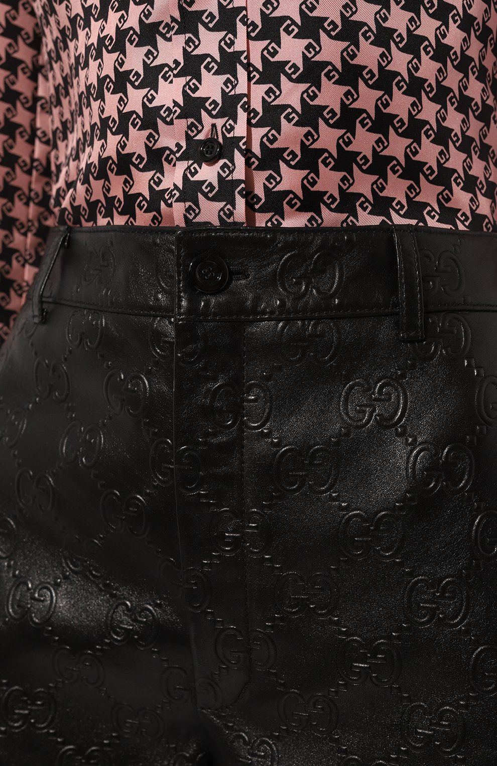 Кожаные шорты GUCCI, арт. 678573 XNAPN, фото 5