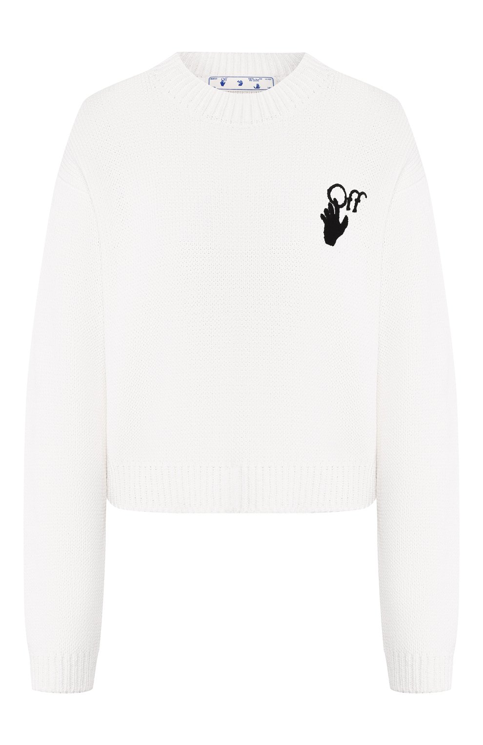 Хлопковый пуловер OFF-WHITE, арт. 0WHE021S20KNI0020110, фото 1