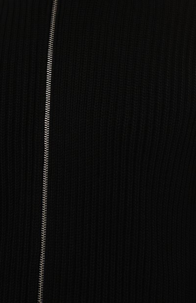 Хлопковый кардиган MM6 черного цвета по цене 84650 руб., арт. SH0AM0028/M13039, фото 5 Хлопковый кардиган MM6, арт. SH0AM0028/M13039, фото 5