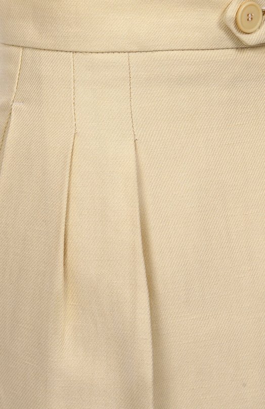 Брюки из хлопка и льна Twinset 251TP2763 Кремовый  251TP2763 Фото 6
