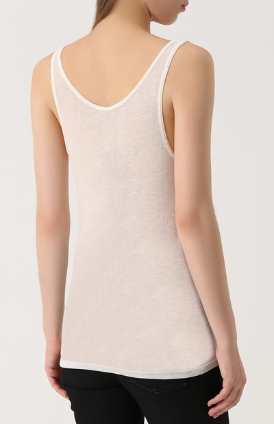 Шерстяной топ без рукавов SAINT LAURENT, арт. 468832/Y2TI2, фото 4