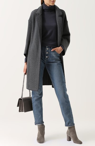 Замшевые ботильоны на устойчивом каблуке LORO PIANA, арт. FAF8180, фото 2