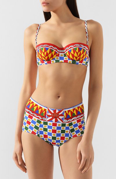 Раздельный купальник DOLCE & GABBANA желтого цвета по цене 64050 руб., арт. 08A26J/FPG11, фото 2 Раздельный купальник DOLCE & GABBANA, арт. 08A26J/FPG11, фото 2