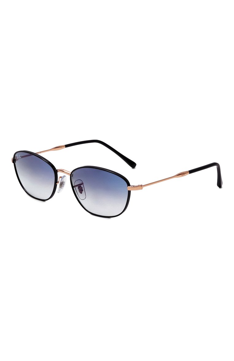 Женские солнцезащитные очки RAY-BAN голубого цвета, арт. 3749-92723F | Фото 1 (Тип очков: С/з; Материал: Металл; Кросс-КТ: С/з-унисекс; Очки форма: Прямоугольные; Оптика Гендер: оптика-унисекс)