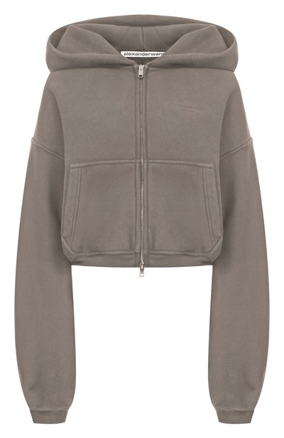 Женский хлопковая толстовка ALEXANDER WANG, арт. 1CC3251057