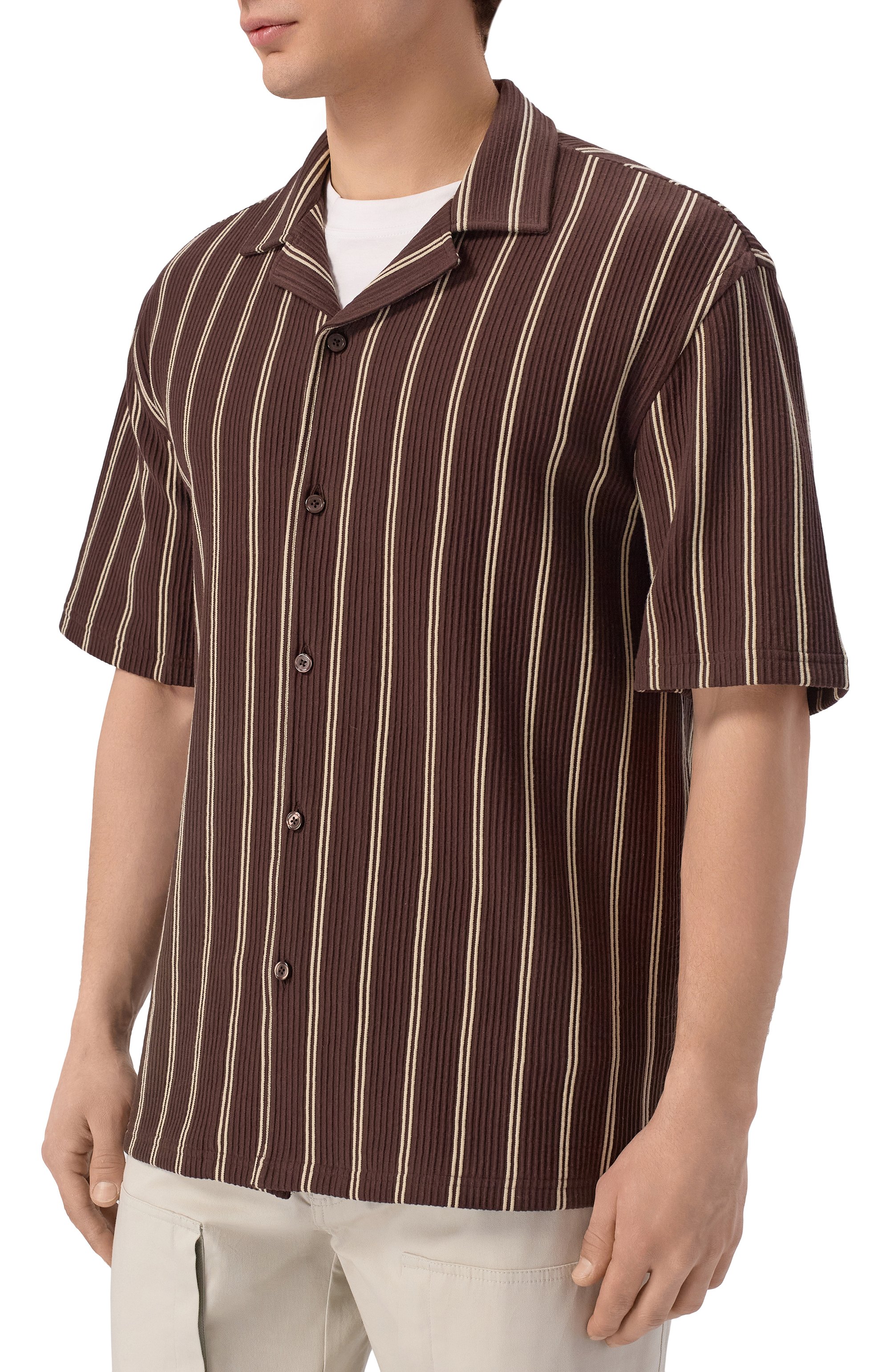 Хлопковая рубашка BOSS, арт. 50561448, фото 3