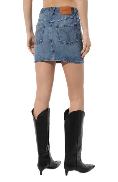 Джинсовая юбка VERSACE, арт. 1014105/1A10023, фото 4