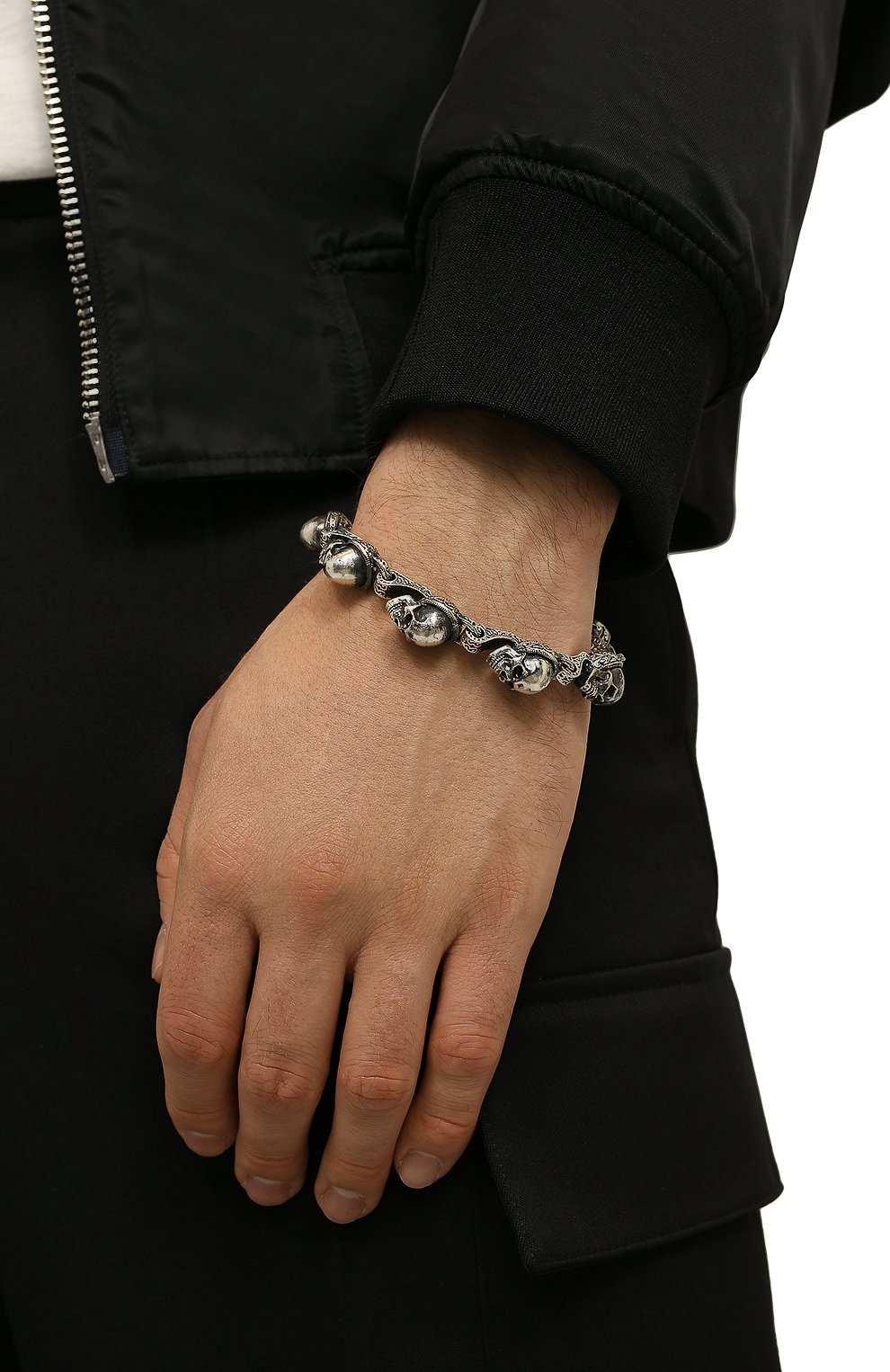 Браслет funny skulls GL JEWELRY серебряного цвета по цене 67100 руб., арт. M400011-S97-01, фото 2 Браслет funny skulls GL JEWELRY, арт. M400011-S97-01, фото 2