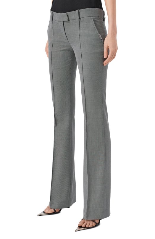 Брюки из шерсти и хлопка The Attico 260WCP00302/WWC002AA Серый  260WCP00302/WWC002AA Фото 3