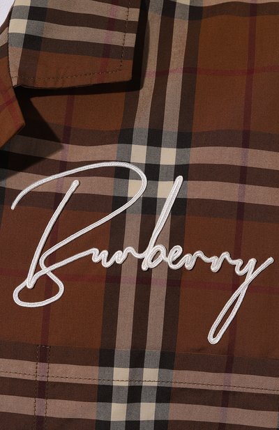 Хлопковая рубашка BURBERRY, арт. 8057478, фото 5