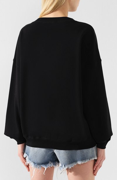 Хлопковый пуловер PHILOSOPHY DI LORENZO SERAFINI черного цвета по цене 32050 руб., арт. A1716/747, фото 4 Хлопковый пуловер PHILOSOPHY DI LORENZO SERAFINI, арт. A1716/747, фото 4