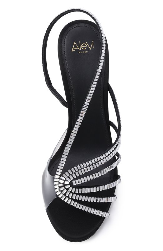 Атласные босоножки Star Xtal 95 Alevi Milano L26SC014.R.0222997/SATIN Чёрный  L26SC014.R.0222997/SATIN Фото 6