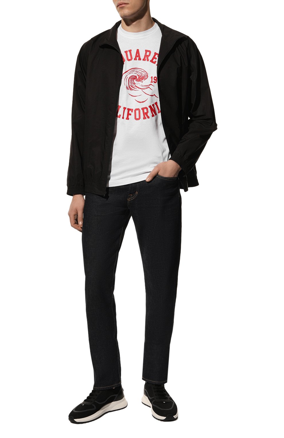 Хлопковая футболка DSQUARED2, арт. S74GD1087/S23009, фото 2