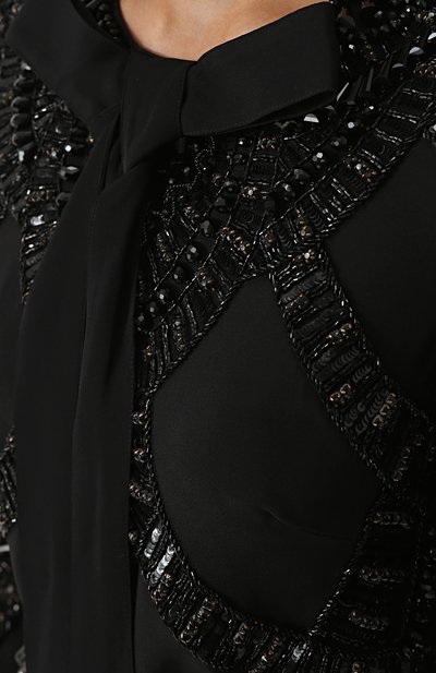 Приталенное платье-макси с вышивкой ELIE SAAB, арт. 9025, фото 5