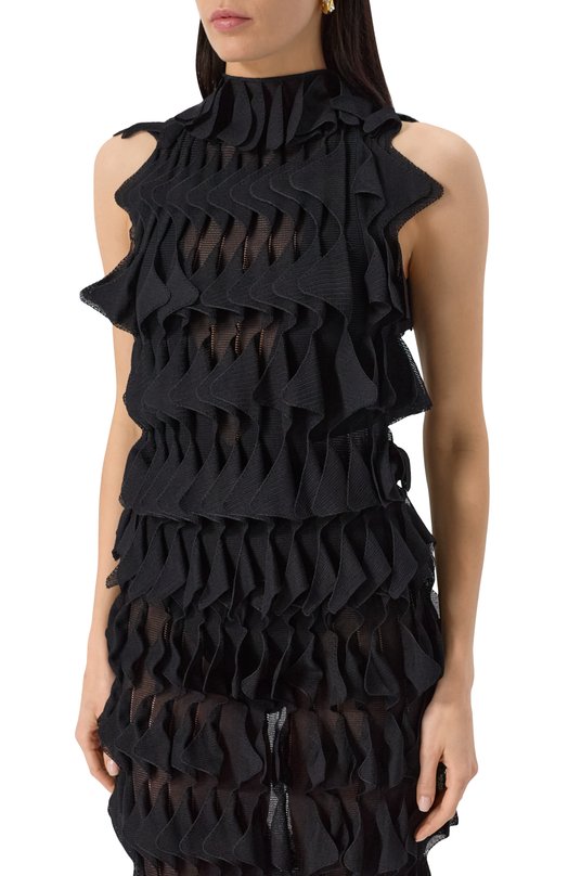 Топ из вискозы Missoni DS25SK1I/BK01BJ Чёрный  DS25SK1I/BK01BJ Фото 3