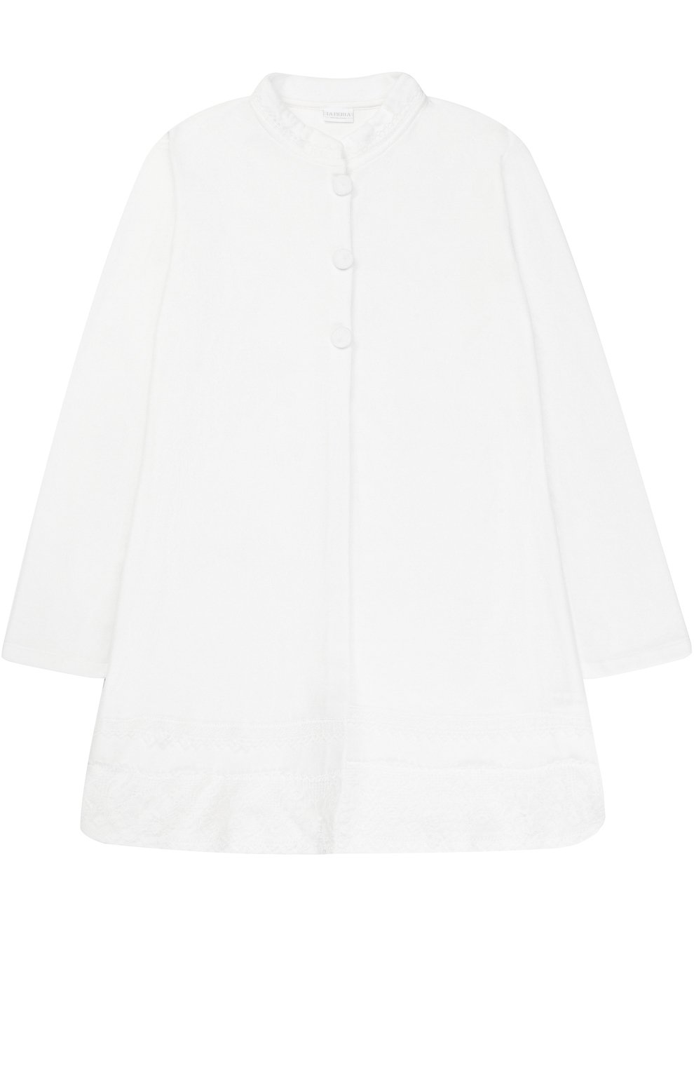 Хлопковый халат с кружевной отделкой LA PERLA, арт. 54750/8A-14A, фото 1