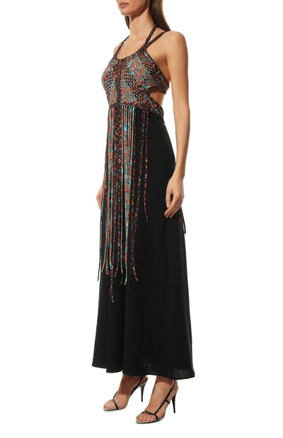 Платье из шелка и льна CHLOÉ, арт. CHC22SR020484, фото 3