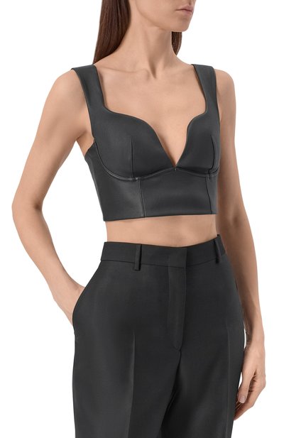 Кожаный топ-бюстье LIVY, арт. 655564005, фото 3