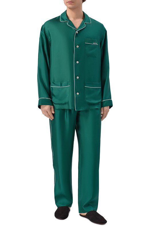 Шелковая рубашка Kiton UNWM011K0761H Зелёный  UNWM011K0761H Фото 2