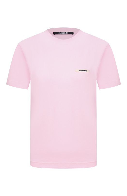 Хлопковая футболка Jacquemus 25HTSW00550/AJ00029 Розовый 25HTSW00550/AJ00029