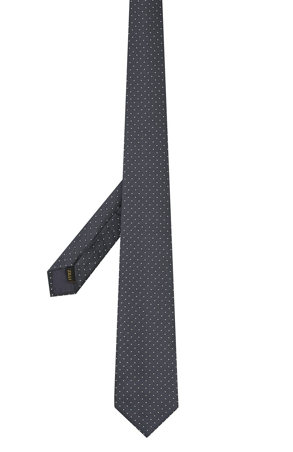 Шелковый галстук ZILLI темно-синего цвета по цене 28800 руб., арт. 50000/TIE, фото 2 Шелковый галстук ZILLI, арт. 50000/TIE, фото 2