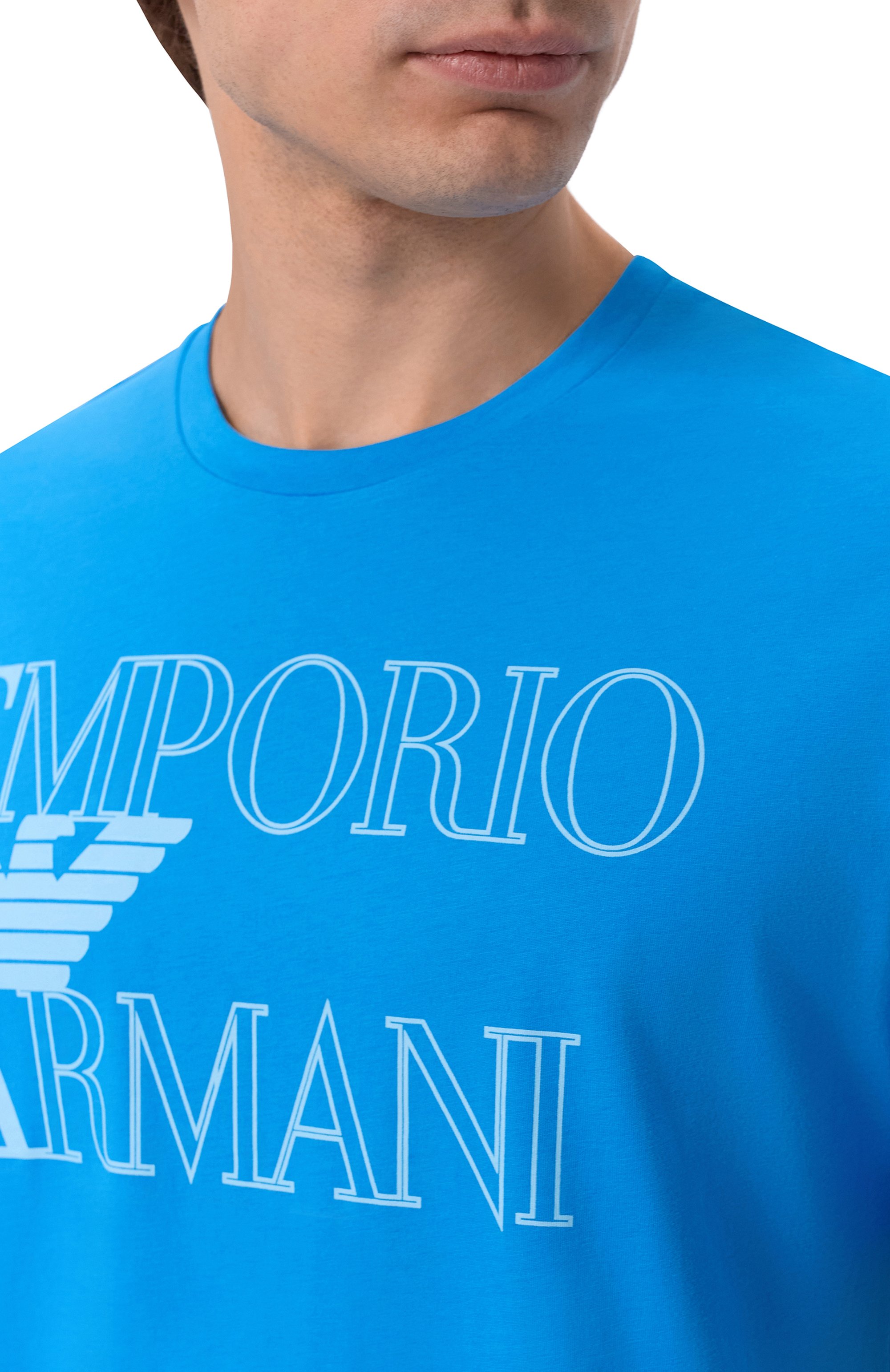 Хлопковая футболка EMPORIO ARMANI, арт. EM000574/AF20434, фото 5
