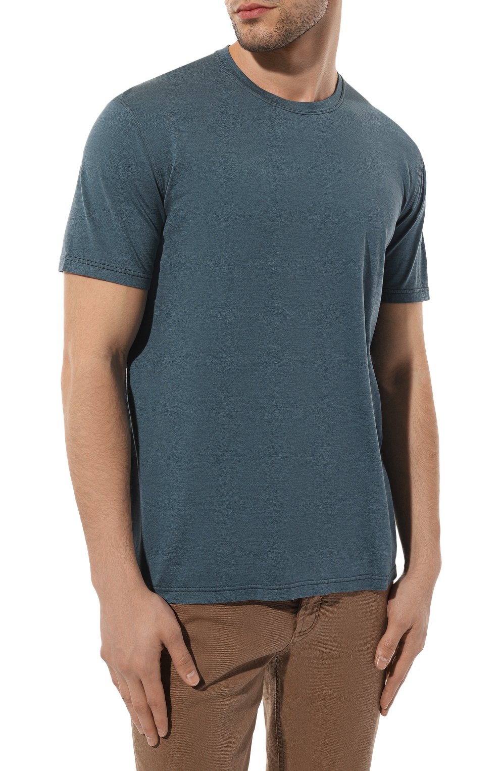 Футболка из шелка и хлопка KITON, арт. UMK0239, фото 3