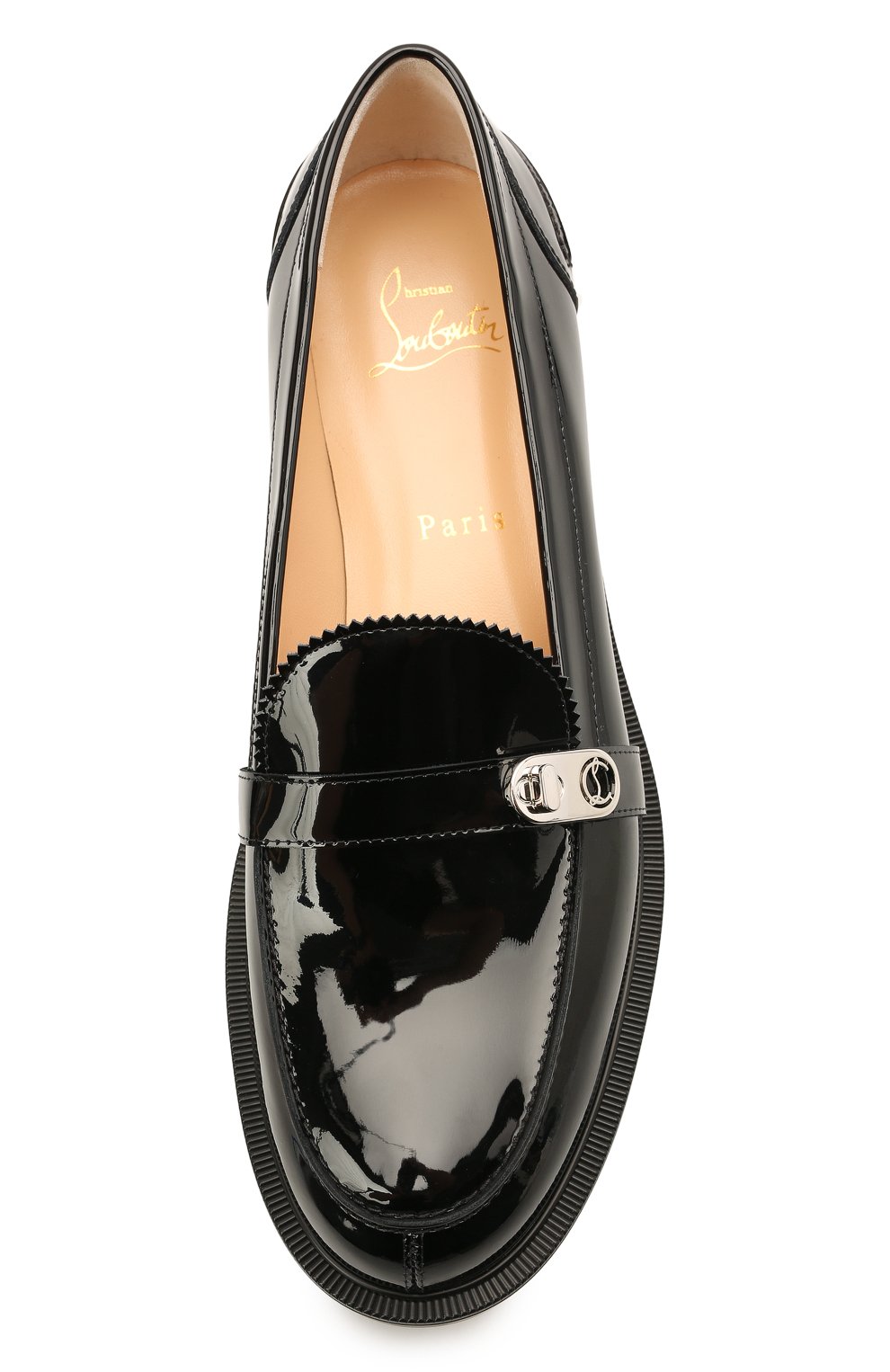 Кожаные лоферы lock woody CHRISTIAN LOUBOUTIN, арт. 3210176/L0CK W00DY FLAT, фото 5