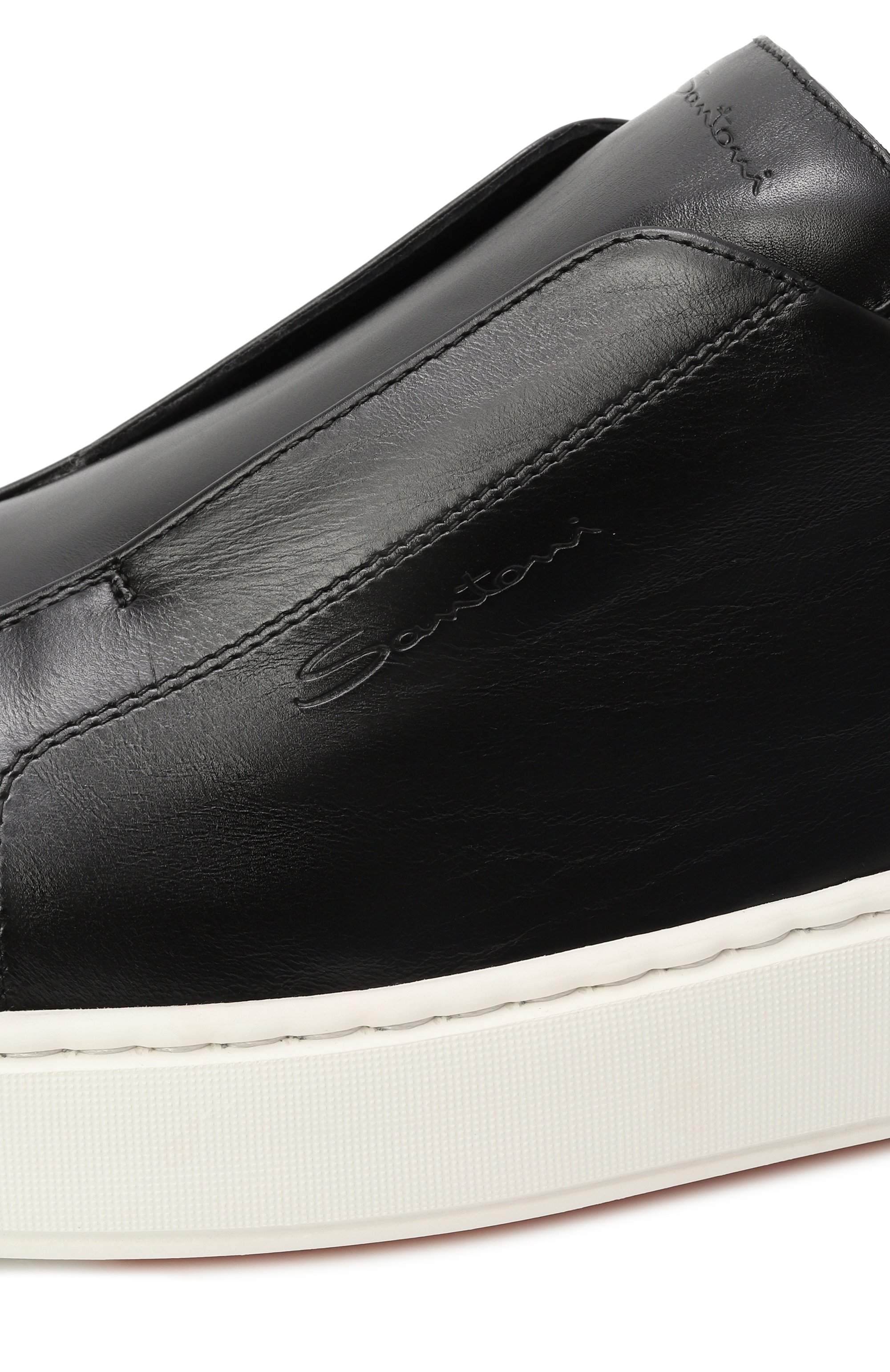 Кожаные кеды cleanic SANTONI, арт. MBCG21995BARTMVI, фото 7