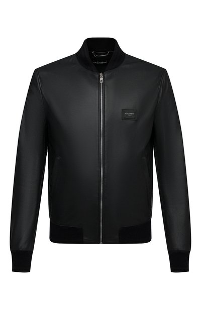 Мужской кожаный бомбер DOLCE & GABBANA, арт. G9PB9L/FUL89