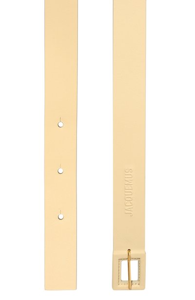 Кожаный ремень JACQUEMUS, арт. 22H223AC315/3060IVORY, фото 3