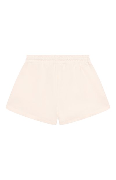 Хлопковые шорты MSGM KIDS кремового цвета по цене 5725 руб., арт. S6MSJGSH066, фото 2 Хлопковые шорты MSGM KIDS, арт. S6MSJGSH066, фото 2