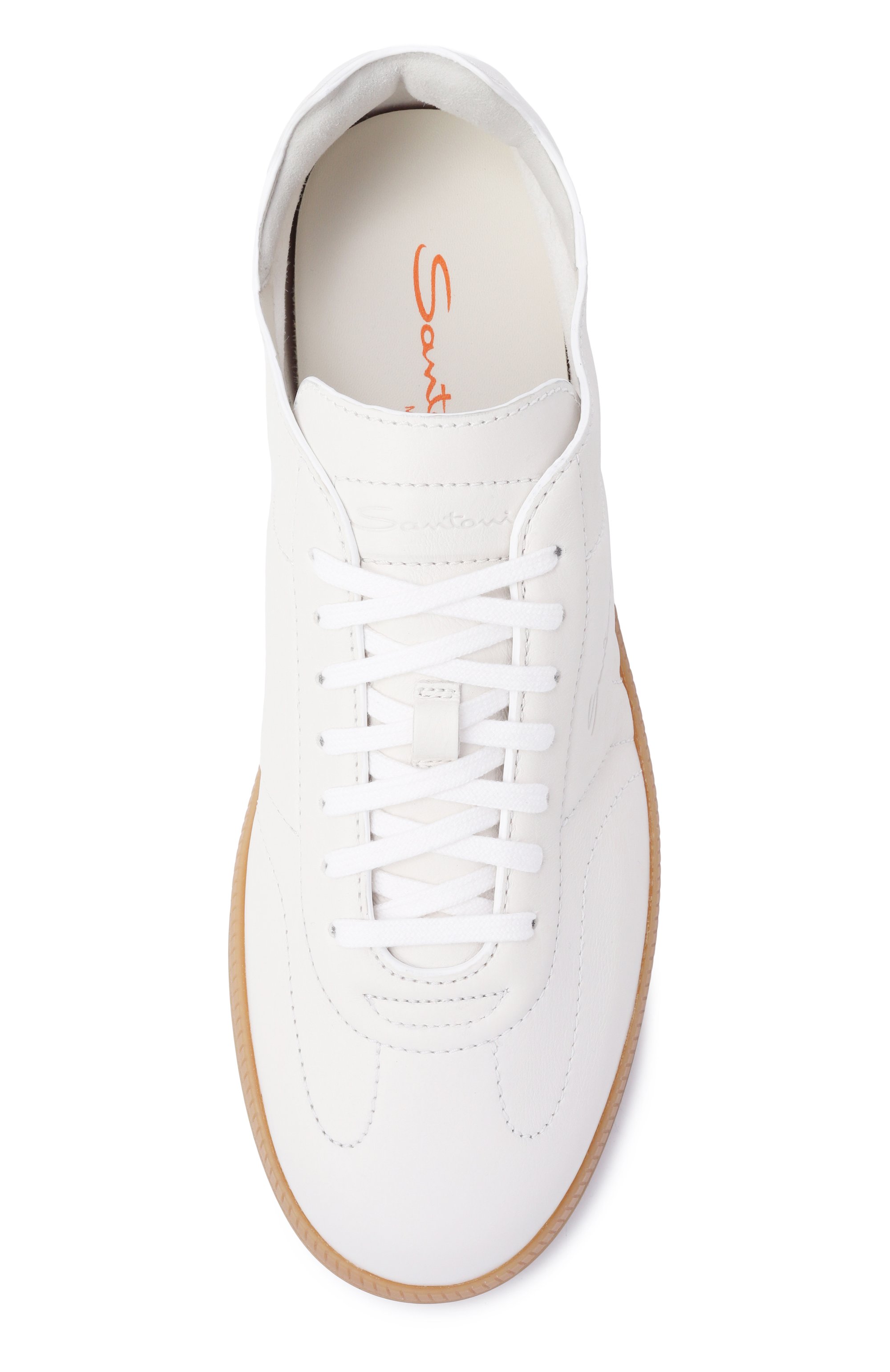 Кожаные кеды dbs-olympic SANTONI, арт. MBPG22072FARTFRI, фото 5