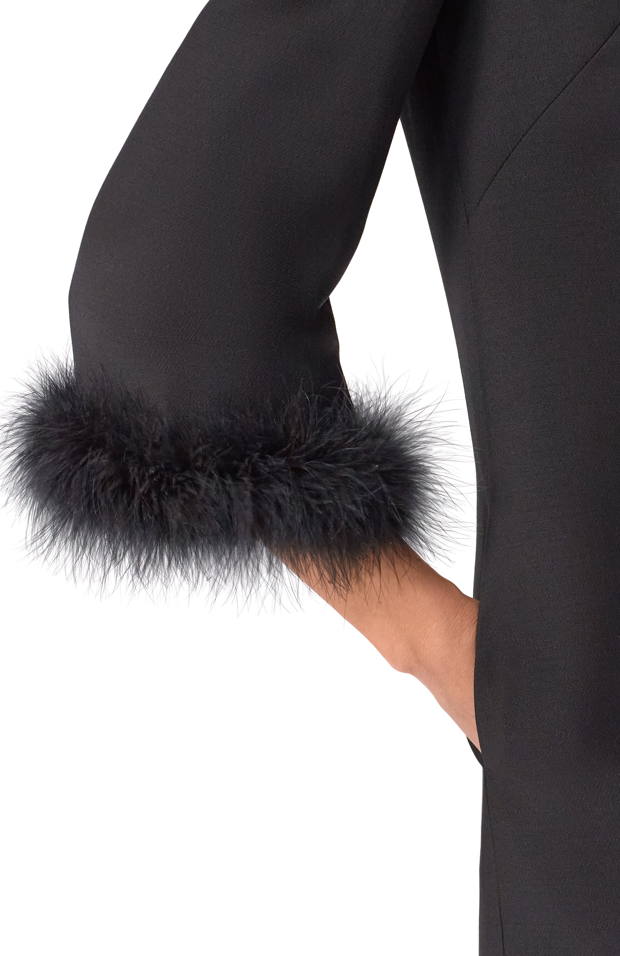 Платье из шерсти и шелка VALENTINO, арт. 8B3VAJJ0/1CF, фото 4