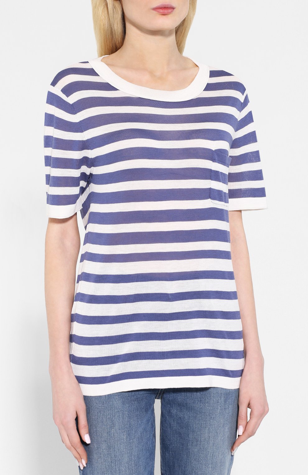 Футболка из смеси шелка и хлопка SONIA RYKIEL, арт. 12675800-FA, фото 3