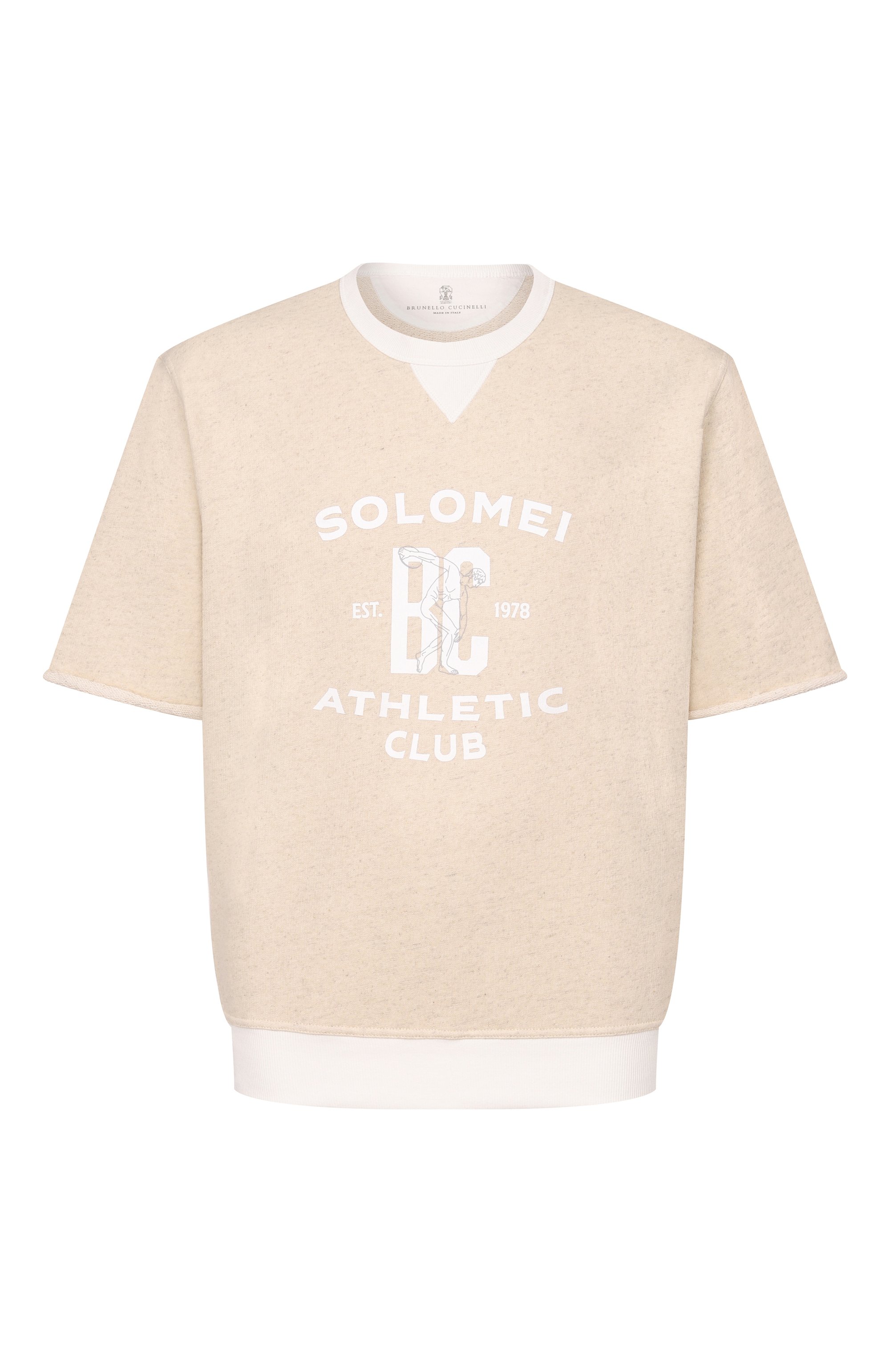 Свитшот из хлопка и льна BRUNELLO CUCINELLI, арт. MR8313378G, фото 1