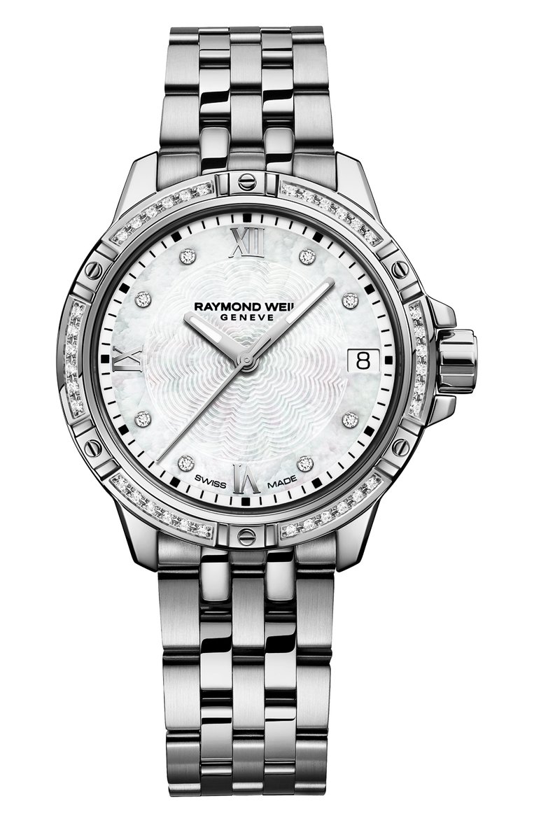 Женские часы tango RAYMOND WEIL бесцветного цвета, арт. 5960-STS-00995_0624 | Фото 1 (Нос: Не проставлено; Региональные ограничения белый список (Axapta Mercury): Не проставлено; Материал корпуса: Сталь; Механизм: Кварц; Цвет циферблата: Перламутровый)