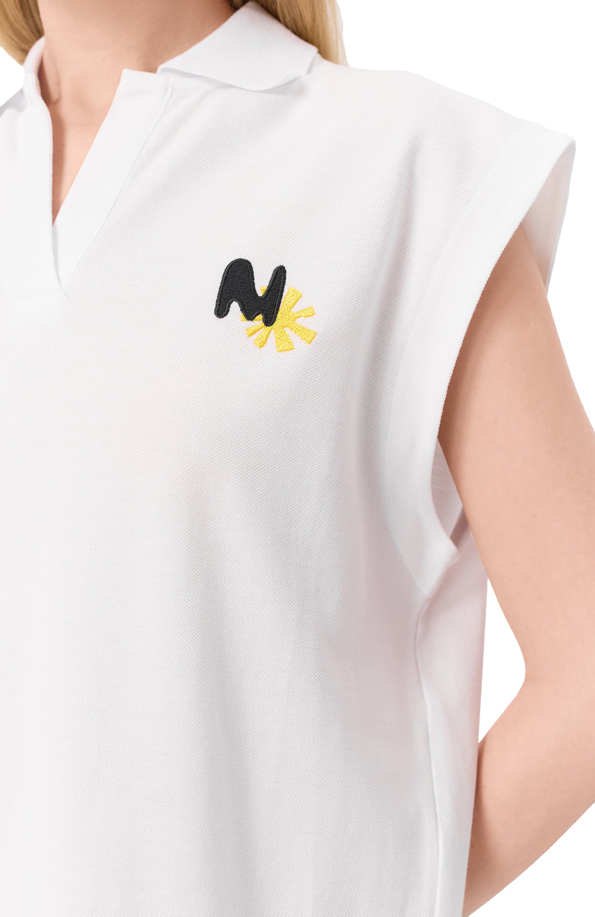 Хлопковое платье MSGM, арт. 3841MDA78/257137, фото 5