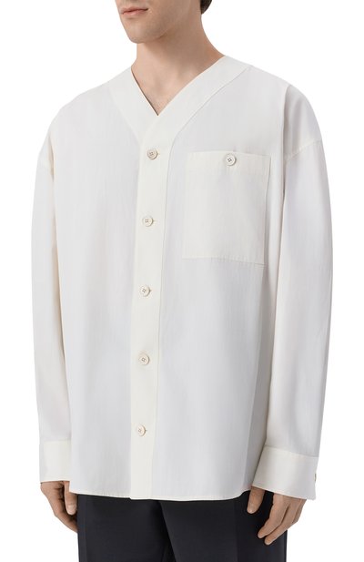 Хлопковая рубашка JIL SANDER, арт. J47DL0177/J45292, фото 3