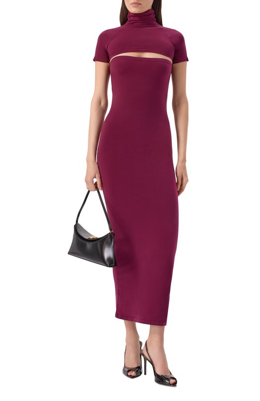 Платье Alaia AA9R2802K127B Бордовый  AA9R2802K127B Фото 2